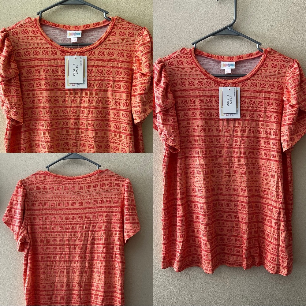 Lularoe Orange “tulip” top